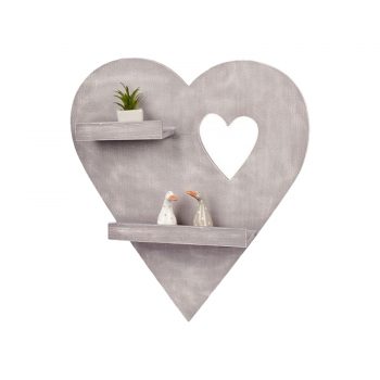 Double Heart Shelf 50cm x 55cm