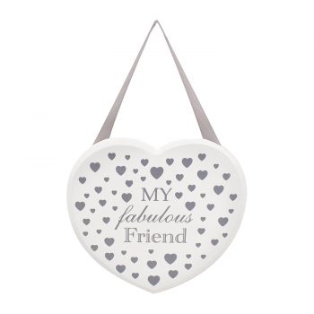 Wooden Hanging Heart - My Fabulous Friend