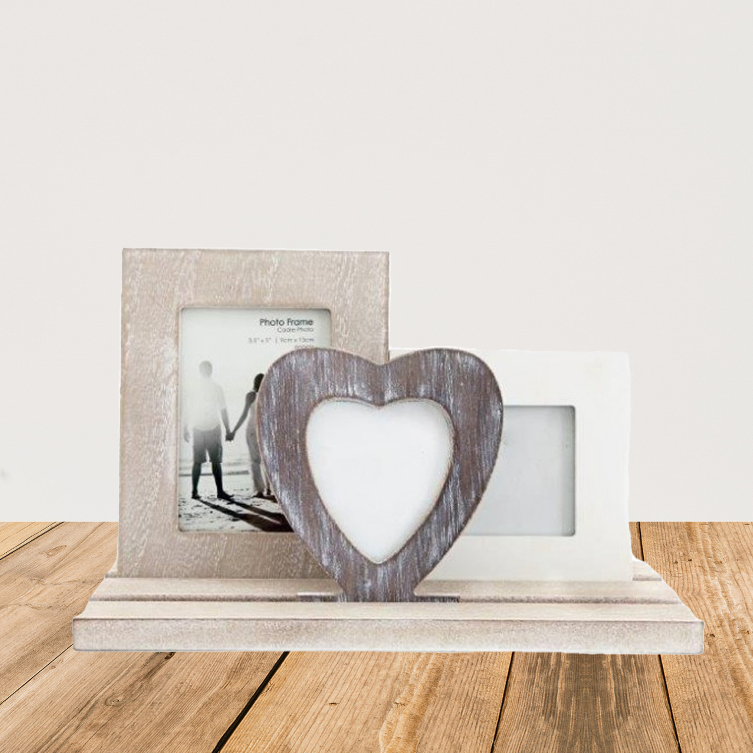 Triple Wood Photo Frame - Background 1500x1500