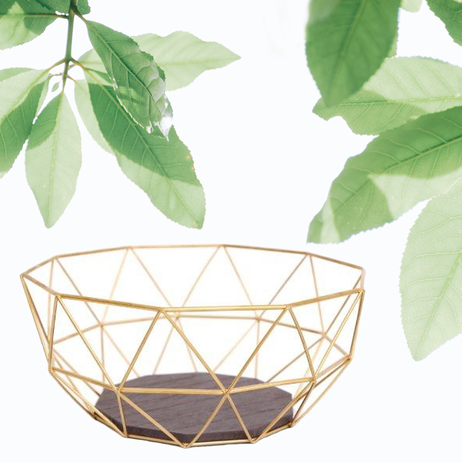 Gold Wire Basket - Background 1500x1500