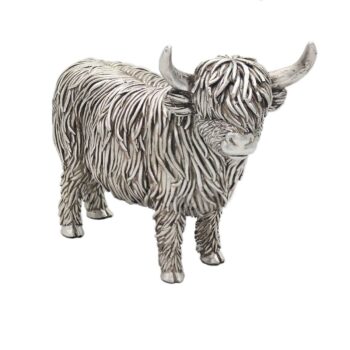 Silver Highland Scottish Coo Cow