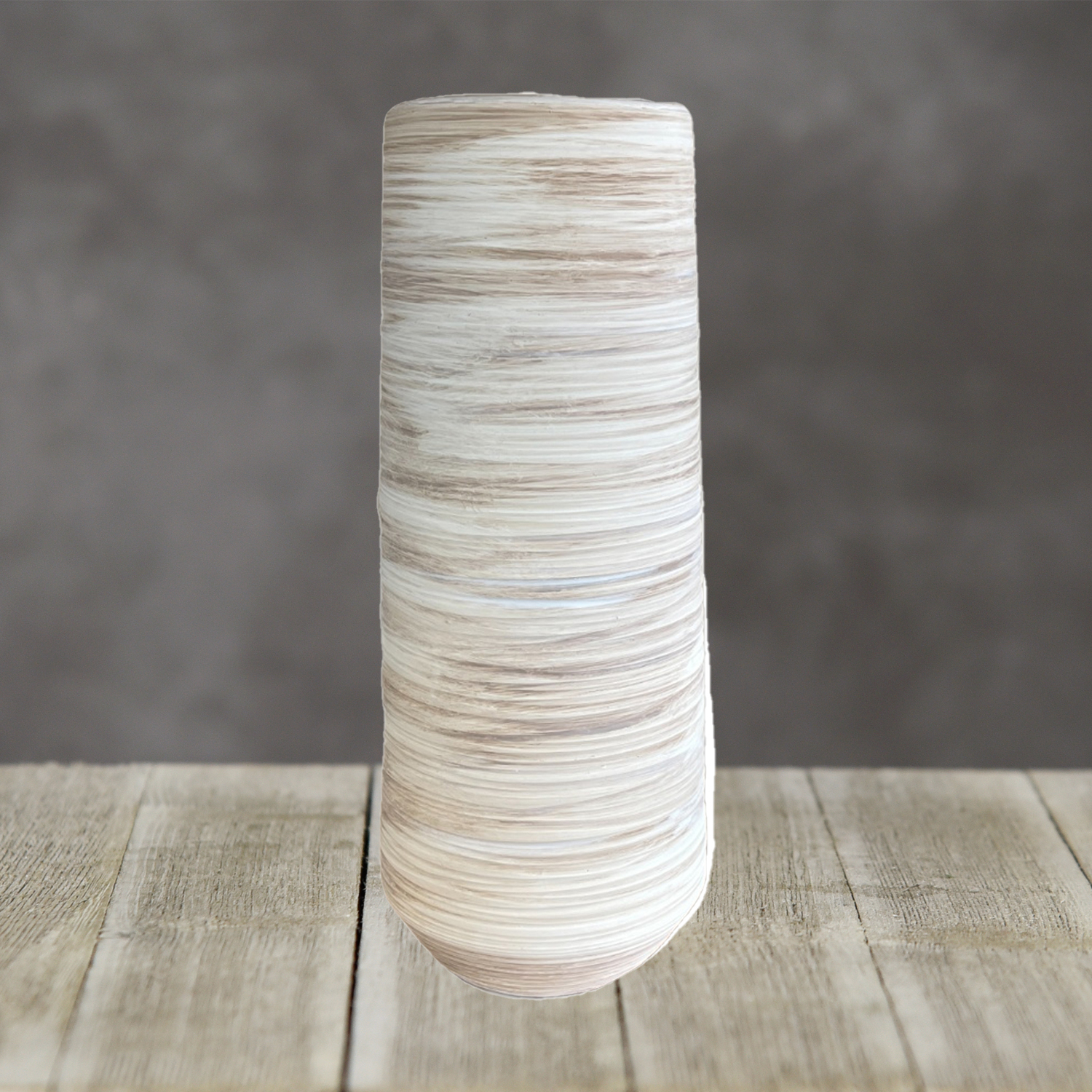 Natural Stoneware Vase 33cm - Background 1500x1500